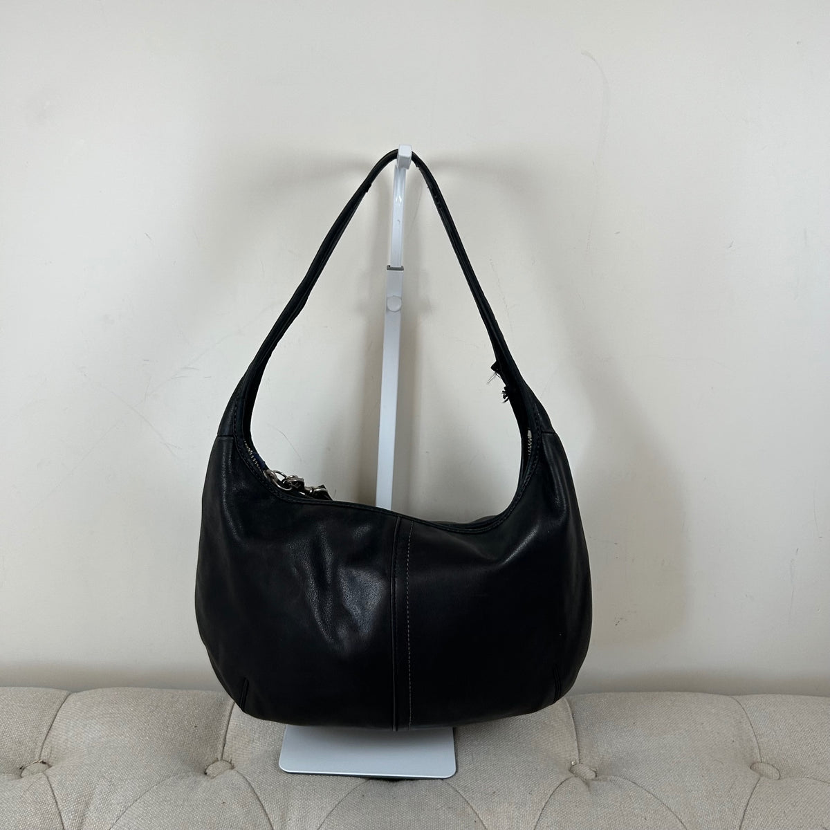 Coach Black Leather Hobo Shoulder Bag D0869-F12347