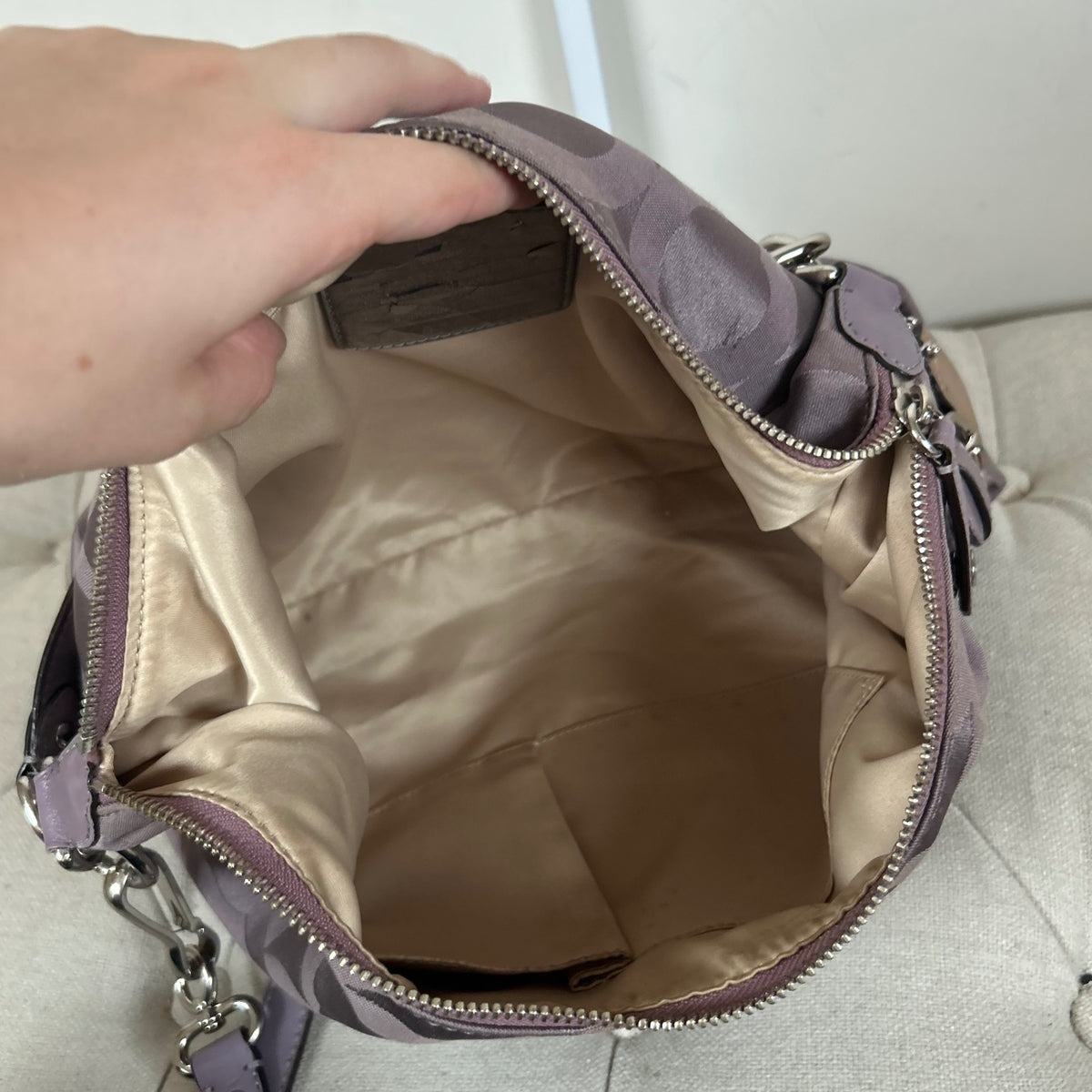 Coach Lilac Convertible Crossbody Hobo Bag D1082-14367