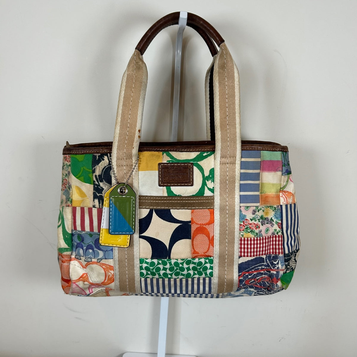 Coach Patchwork Colourful Tote Beach Bag L0649-10454