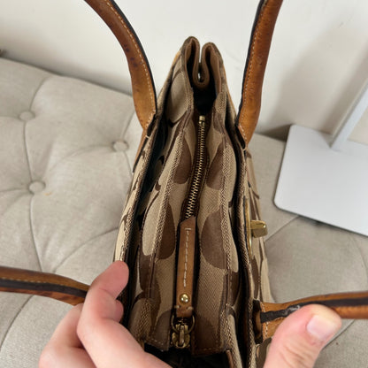 Coach Madeline Brown Monogram Shoulder Bag E0826-12463