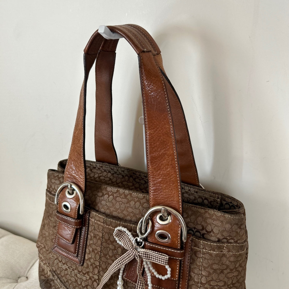 Coach Brown Monogram Soho Tote Shoulder Bag C0867-F12310