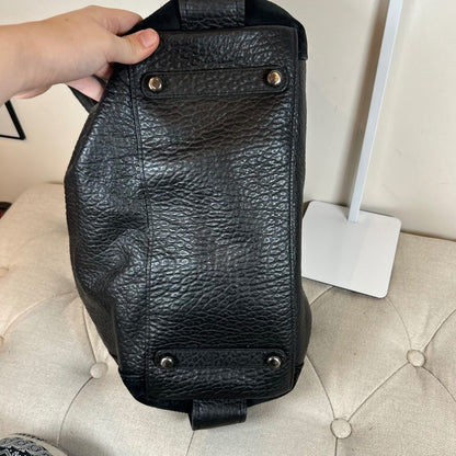Coach Black Leather & Suede 3 Compartment Shoulder Bag E1750-57647