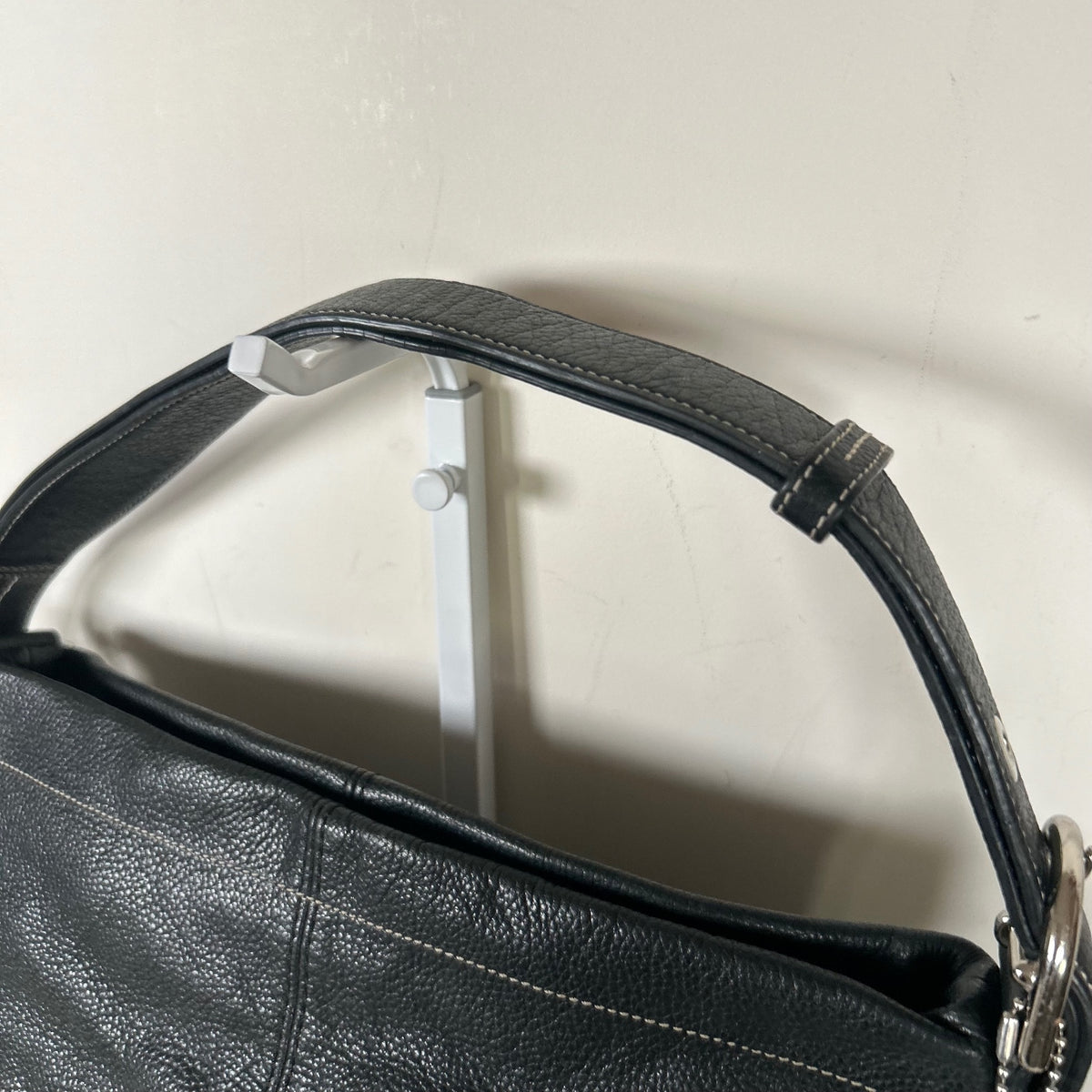 Coach Black Pebbled Leather Shoulder Bag A1376-F15064