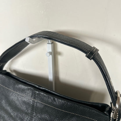 Coach Black Pebbled Leather Shoulder Bag A1376-F15064