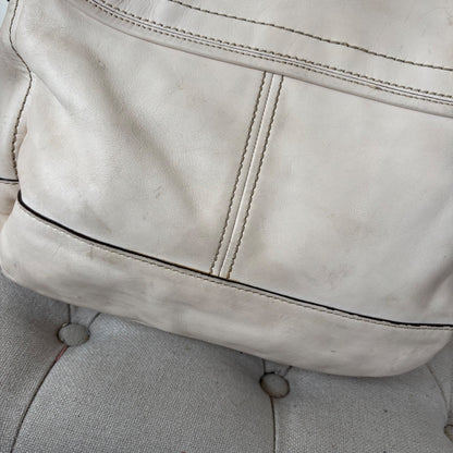 Coach Legacy 'Ali' Bone White Leather Shoulder Bag A0982-F12854