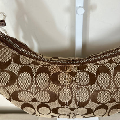 Coach Brown Monogram Hobo Shoulder Bag J0767-11575