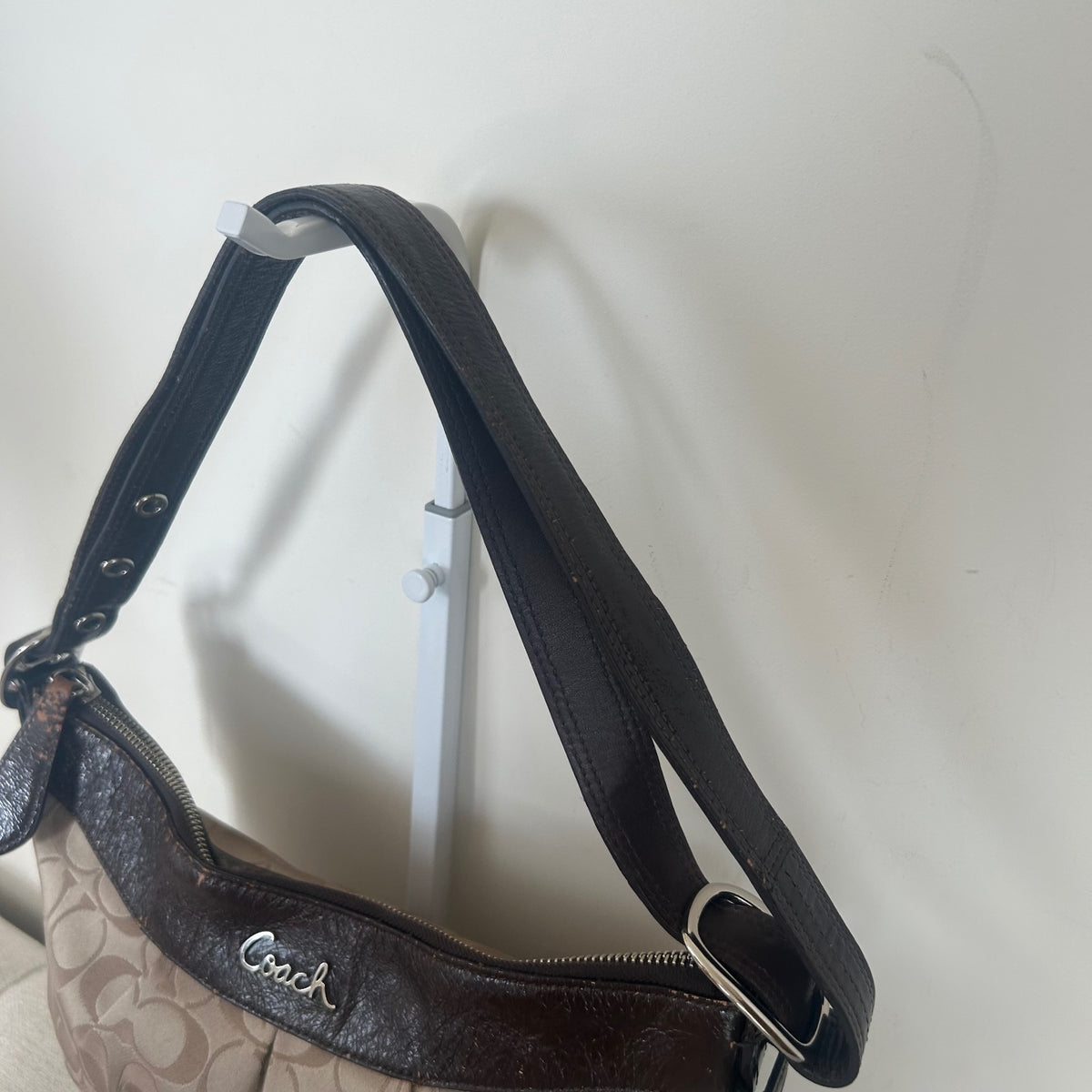Coach Brown Monogram Crossbody Shoulder Bag C1120-F15511