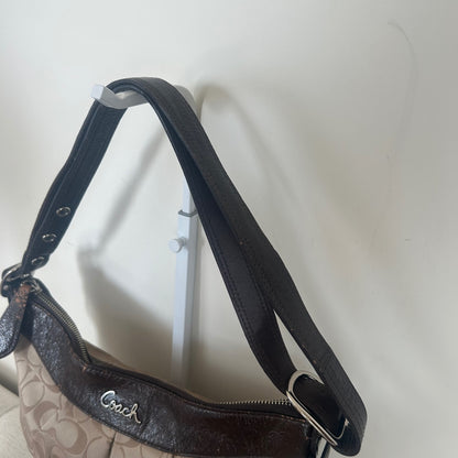 Coach Brown Monogram Crossbody Shoulder Bag C1120-F15511