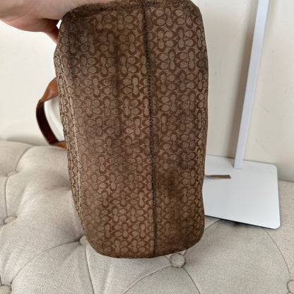 Coach Brown Monogram Soho Tote Shoulder Bag C0867-F12310