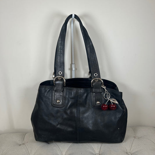 Coach Black Soho Buckle Tote 3 Compartment Shoulder Bag K0820-F13110