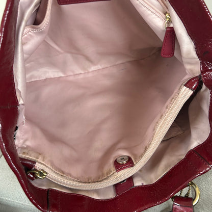 Coach Ashley Red Patent Leather Shoulder Bag H1276-F20464