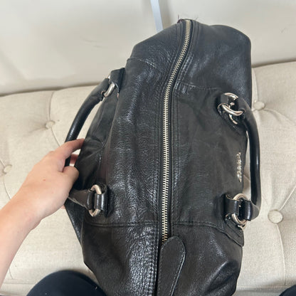 Coach Ashley Black Leather Large Convertible Shoulder Bag B1173-F15447
