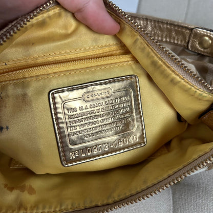 Coach Poppy Graffiti Beige Shoulder Bag L0973-15040