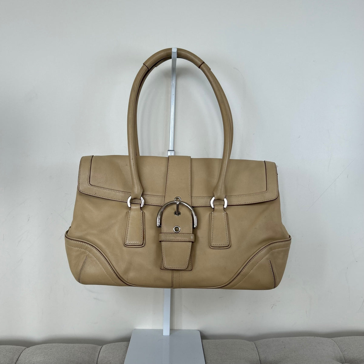 Coach Cream Beige Leather Soho Shoulder Bag M3S-9251