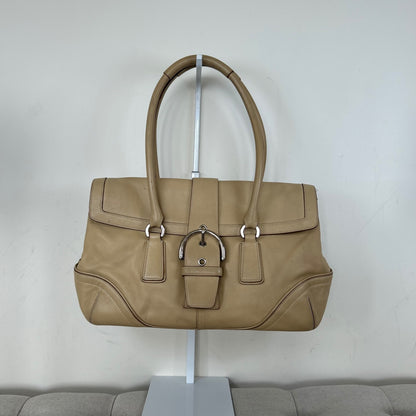 Coach Cream Beige Leather Soho Shoulder Bag M3S-9251