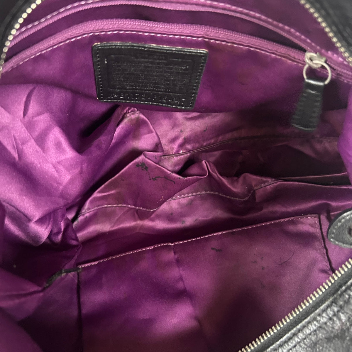 Coach Ashley Black Leather Large Convertible Shoulder Bag B1173-F15447