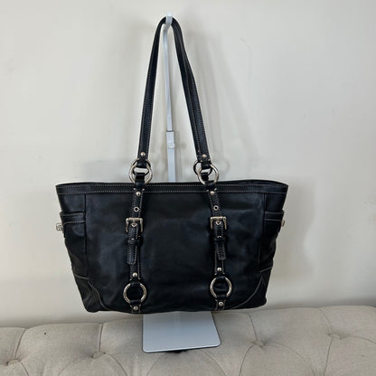 Coach Black Leather East-West Shoulder Bag D0882-F12343