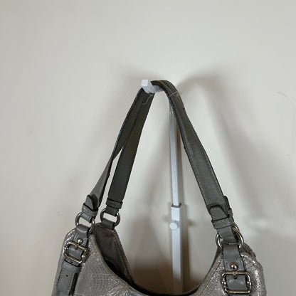Coach Silver Monogram 3 Compartment Maggie Shoulder Bag F1126-16766