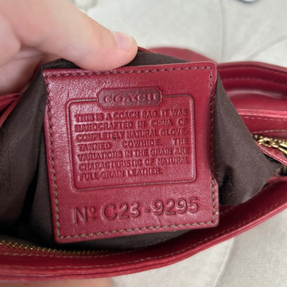 Coach Red Leather Mini Shoulder Bag C23-9295