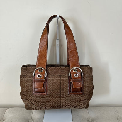 Coach Brown Monogram Soho Tote Shoulder Bag C0867-F12310