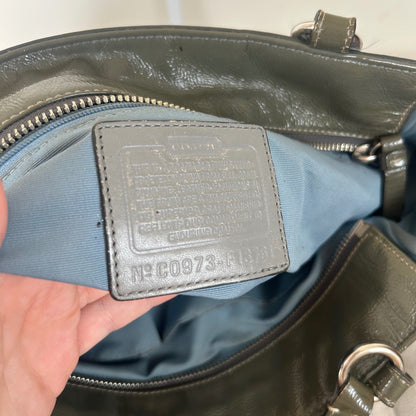 Coach Green Patent East/West Shoulder Bag C0973-F13761
