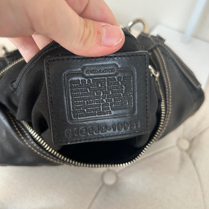 Coach Black Leather Hobo Shoulder Bag G06D-10031