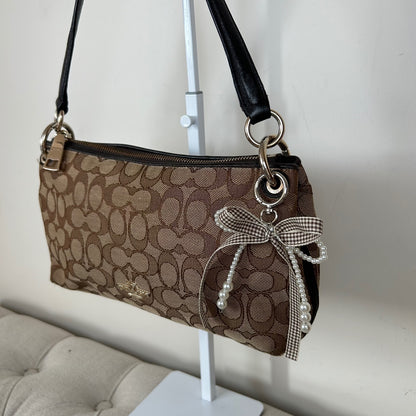 Coach Brown Monogram Shoulder Bag