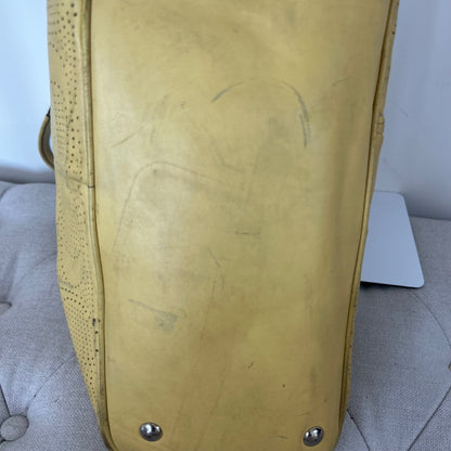 Coach Yellow Monogram Leather 3 Compartment Shoulder Bag A1382-F21938
