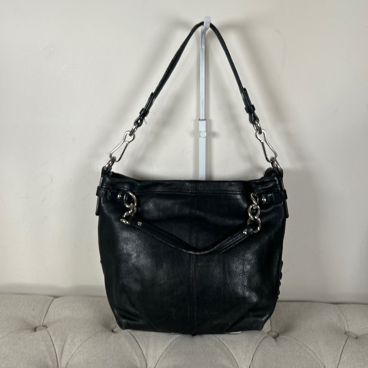 Coach Black Leather Convertible Shoulder Bag E0920-14142