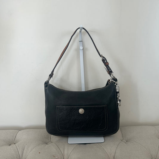 Coach Black Pebbled Leather Medium Mini Shoulder Bag C0782-F16890