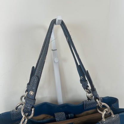 Coach Blue Leather Penelope 3 Compartment Shoulder Bag E1160-F16531