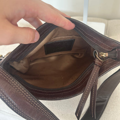 Coach Mosaic Patchwork Brown Shoulder Bag Handbag Purse E0873-41886
