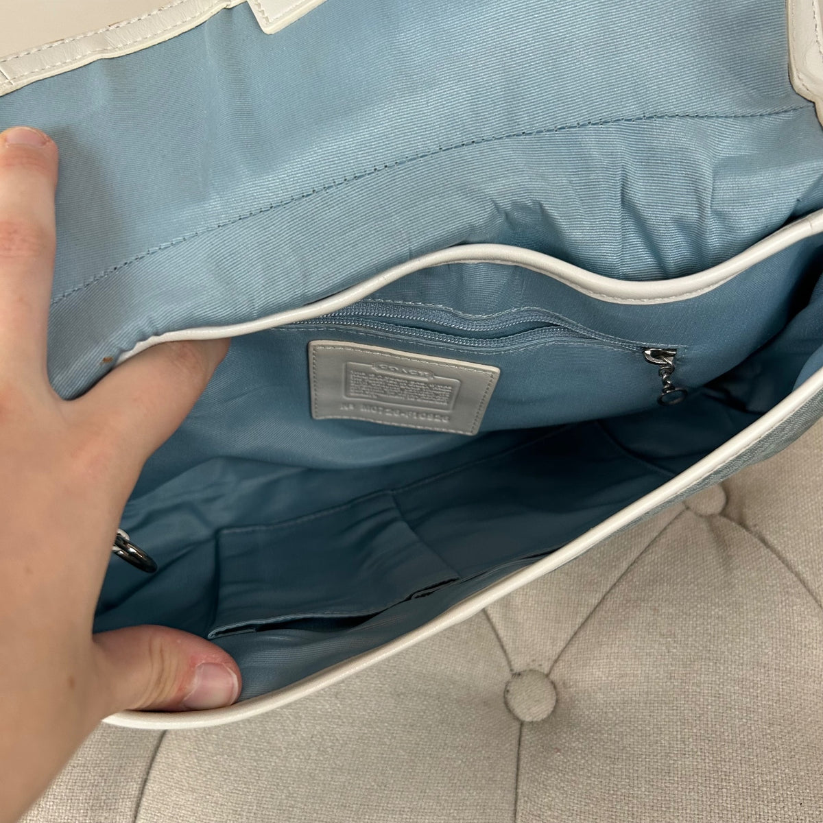 Rare Coach Baby Blue Soho Large Shoulder Bag M0726-F10926