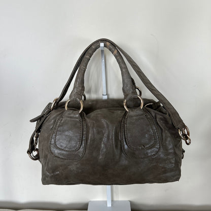 Guess Grey Laced Leather Handbag Shoulder Bag