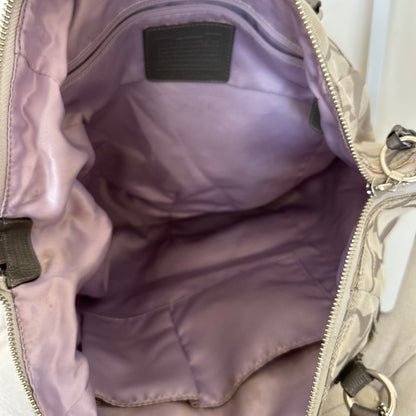 Coach Grey Monogram Turnlock Tote Shoulder Bag C1176-17820