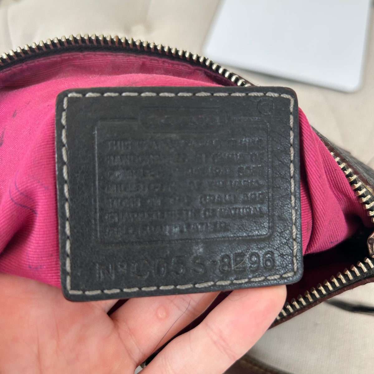 Coach Black Pebbled Leather Mini Shoulder Bag C05S-8E96