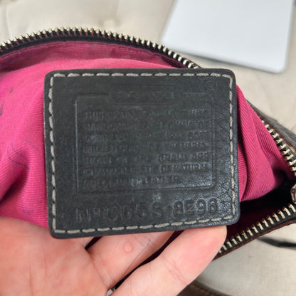 Coach Black Pebbled Leather Mini Shoulder Bag C05S-8E96