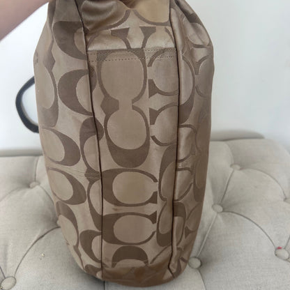 Coach Brown Monogram Lexi 3 Compartment Shoulder Bag L1120-F18828