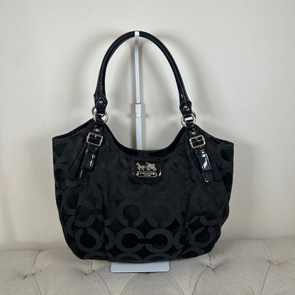Coach Black Signature Monogram Shoulder Bag J1171-18649