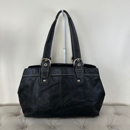 Coach Black Leather Soho Tote Shoulder Bag J0972-F13733