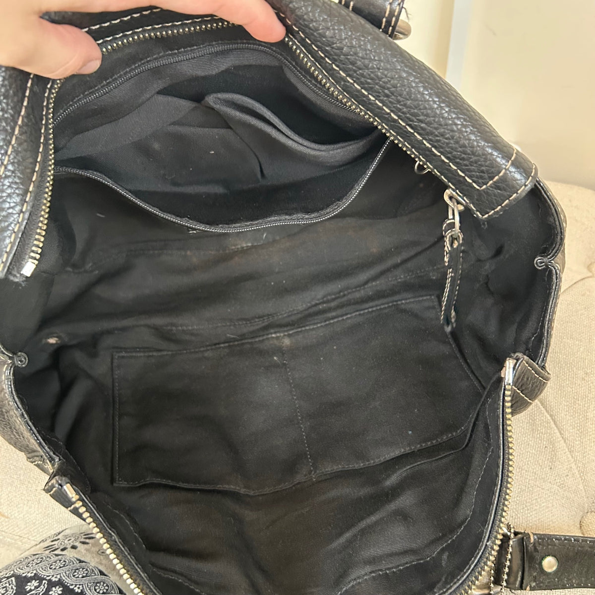 Coach Black Chelsea Pebbled Leather Shoulder Bag D0773-F10887
