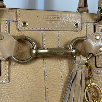 Coach Pastel Yellow Leather Hampton Shoulder Bag A0793-10529