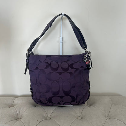 Coach Purple Monogram Crossbody Shoulder Bag G1059-F15067