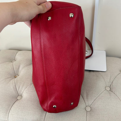 Coach Red Pebbled Leather Penelope Shoulder Bag H1169-F16531