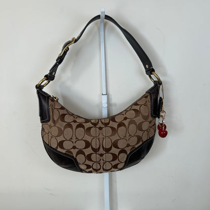 Coach Brown Monogram Hobo Shoulder Bag H0768-11371