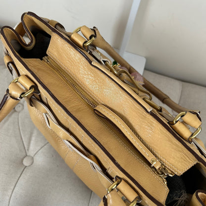 Coach Pastel Yellow Leather Hampton Shoulder Bag A0793-10529