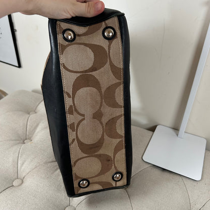 Coach Madeline Brown Monogram Shoulder Bag G0982-F13571