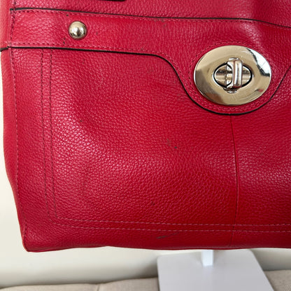 Coach Red Pebbled Leather Penelope Shoulder Bag H1169-F16531