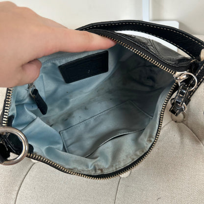 Coach Black Patent Leather Mini Shoulder Bag E1026-F15141