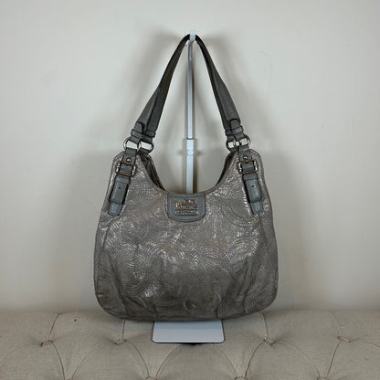 Coach Silver Monogram 3 Compartment Maggie Shoulder Bag F1126-16766